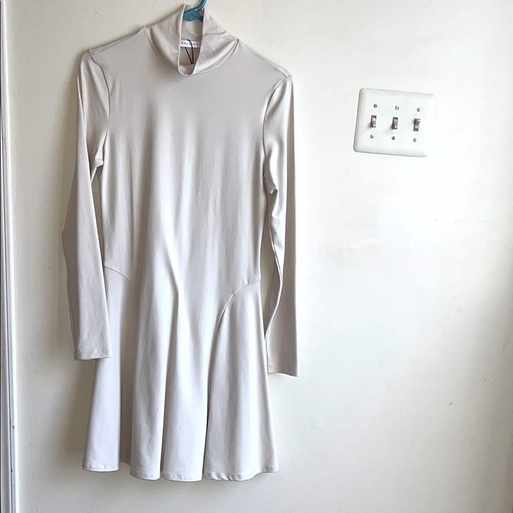 Susana Monaco Mock Neck Long Sleeve Dress, L